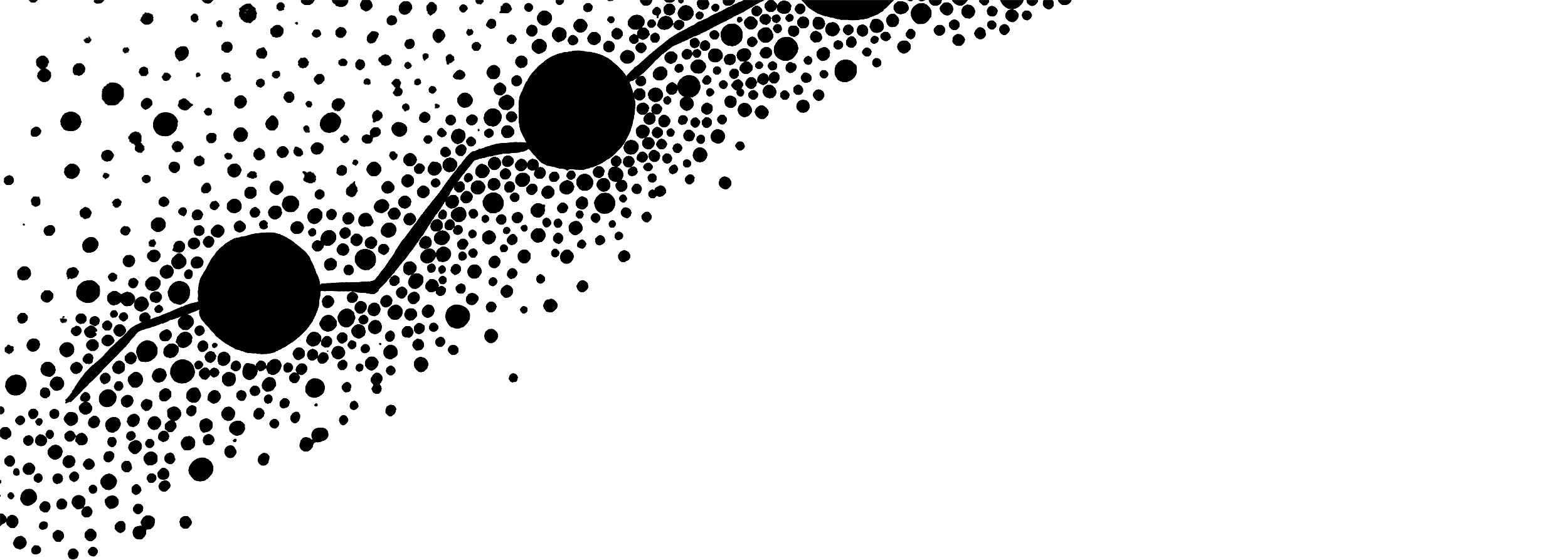 Aboriginal artwork depicting a sea of dots and circles